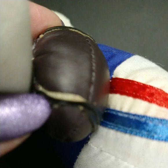 Vintage Hugfun Football Bear Plush Stuffed Animal Toy Age 5 and Up Blue 7 inch - Picture 7 of 7